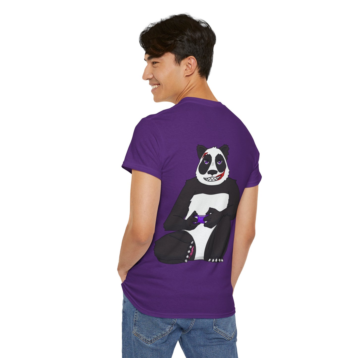 T-shirt Street Panda- Empreinte Noir & panda (unisex)