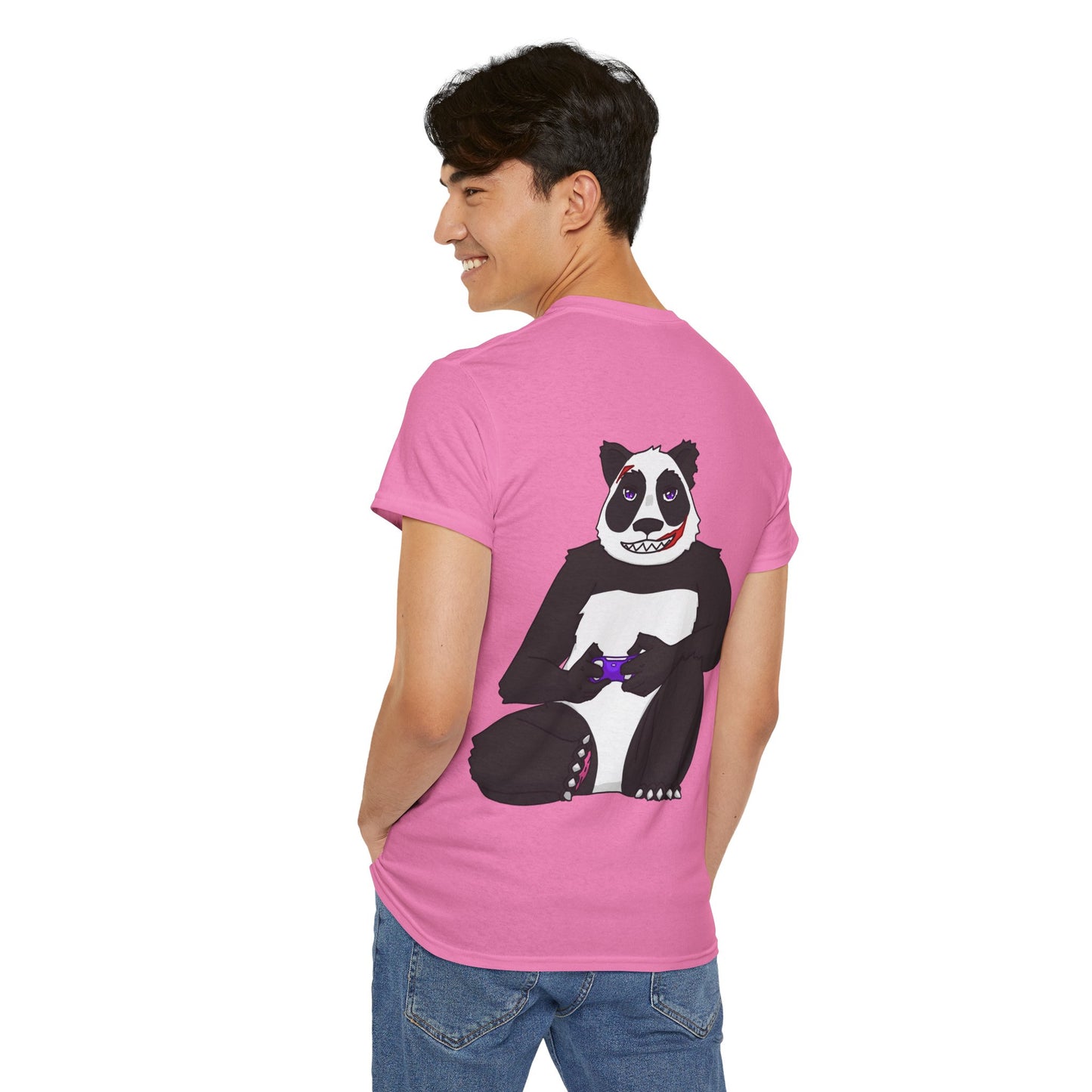 T-shirt Street Panda- Empreinte Noir & panda (unisex)