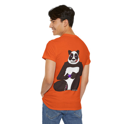 T-shirt Street Panda- Empreinte Noir & panda (unisex)